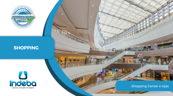 Ebook sobre higienização de shoppings e lojas